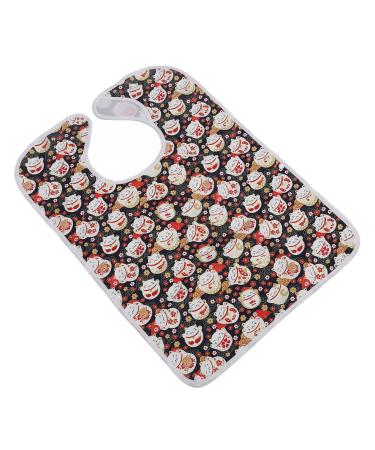 Adult Bib Foldable Washable Soft Reusable Clothes Cover for Dinner Cat