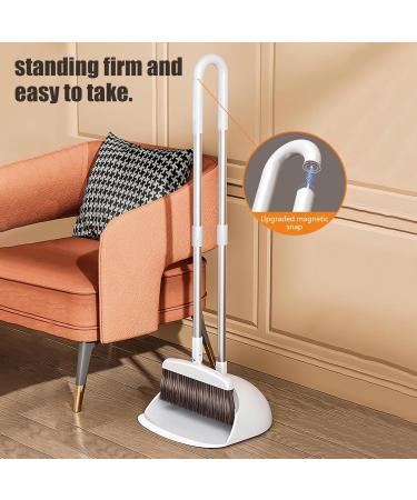 Dustpan with Long Handle | Long Handle Dustpan with U-Shaped Magnetic Snap | Household Dustpans for Kitchen Fireplace Hallway Balcony Study Room Bedroom Utoya - Buy Online on GoSupps.com