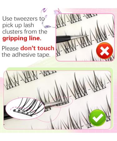 Self Adhesive Eyelashes - 120pcs Manga Lash Clusters | Reusable Anime Lashes 9-12mm DIY at Home - Buy Online on GoSupps.com
