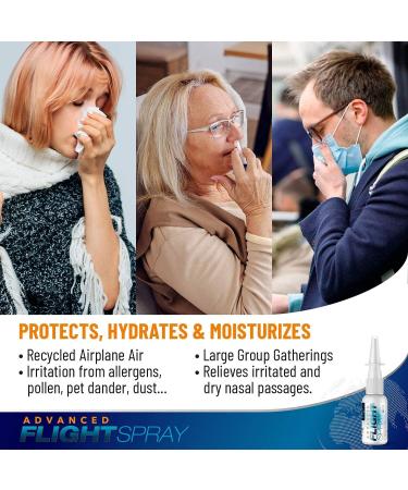 Flight Spray Advanced Nasal Nose Spray - Hydration & Air Humidifier - 1oz Bottle (Pack of 1) - Buy Online on GoSupps.com