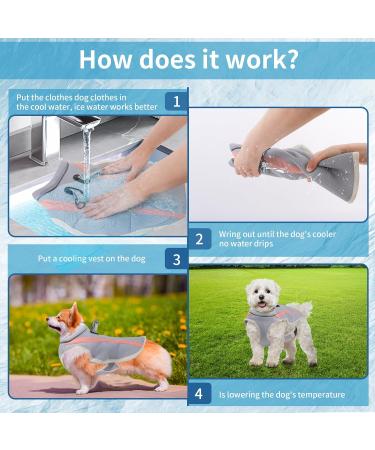 Dog Cooling Vest Cooling Vest for Dogs Adjustable Shoulder Straps Dog Cooling Jacket Breathable Mesh Pet Cooling Ice Vest Cooling Vest for Small Medium and Large Dogs (Pink M) M Pink - Buy Online on GoSupps.com