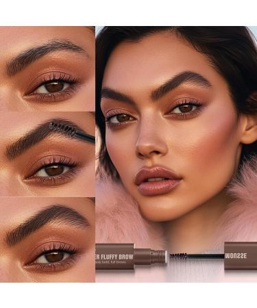  SONGVISON Volumizing brow gel mousse - Soft and airy pomade - Tinted brow color - All-day hold - Complete mascara gel - Resistant - Non-crumbly (04# Black Brown) - Buy Online on GoSupps.com