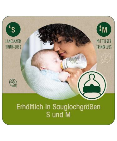 Nip Bottle Sucker Cherry-Shaped | Green Wide Neck | Nature Latex Anti-Colic | Suction Size S | 1 Piece - Buy Online on GoSupps.com