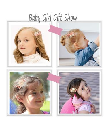 Hcliptie Large Flower Hair Clips for Babies & Girls | Crocodile Accessories in Pink & Blue | Perfect Gift Box for Toddlers & Teenagers - 6x7.6 cm - Buy Online on GoSupps.com