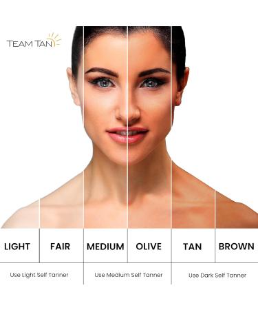 Team Tan Self Tanner Mousse - Aloe Vera & Vitamin Infused Tanning Foam for Face & Body | Sunless Tanner Kit 3.38 fl oz (Medium - Buy Online on GoSupps.com
