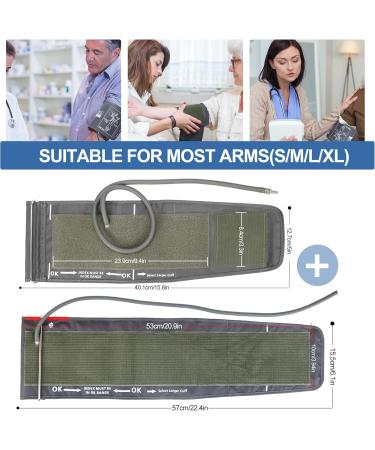 Full-Size Blood Pressure Replacement Cuffs - Compatible with Omron & More 5.9-21 Inches Fit Small to Extra Large Arms - 6 Connector Sizes Available - Buy Online on GoSupps.com