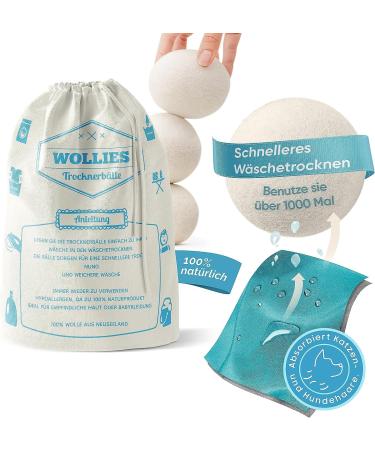 Home DEPT 100% Sheep Wool Dryer Balls | Faster Drying & Softer Laundry | Eco-Friendly Laundry Solution - Buy Online on GoSupps.com