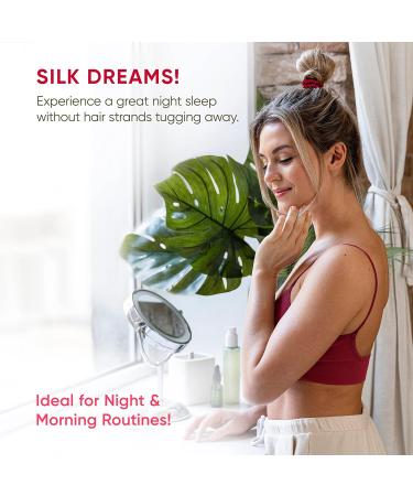 Rozac Set of 3 100% pure 22 Momme Melburry Silk Scrunchies for hairs Gentle on all hair types with good Elastic Thin Fashion Scrunchies for hairs and wrist band for girls and women (Black Pink Brown) - Buy Online on GoSupps.com