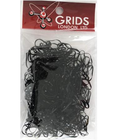 250 Black Hair Bands Elastic Small Braiding Dreads Cornrows Dreadlocks Rubber Rings (Black) - Buy Online on GoSupps.com