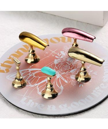 Round Practice Stand Tips Display Stand Trainning False Tips Holder Salon Home Manicure Tool Multi-color - Buy Online on GoSupps.com