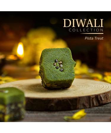 Laumiere Gourmet Fruits - Diwali Collection Rectangle - 1.1 Lbs - Indian Mithai Box - Fruits and Nuts Sweets - No Added Sugar - All Natural Ingredients - Diwali Gift Hamper - Indian Mithai Sweet Large (Pack of 1) - Buy Online on GoSupps.com