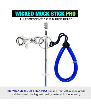 WICKED Muck Stick Pro Pointer Stick | Precision Forged Stainless Steel Shaft | Threaded Camera Mount | 360 Degree Swivel Snap Bolt - Buy Online on GoSupps.com