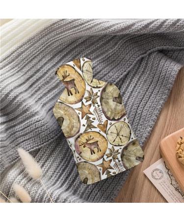 Buy Hot Water Bottle with Lid - Wooden Rubber Pain Relief Bag for Cramps & Foot Warmer | Hot & Cold Therapy - Buy Online on GoSupps.com