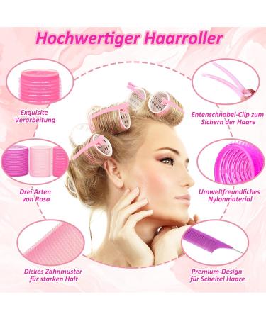Buy Dadapanghu Curling Winder Set - 37 Pieces of Self-Adhering Hair Rollers & Combs for Effortless Heat-Free Curls - Perfect for All Hair Lengths - Buy Online on GoSupps.com