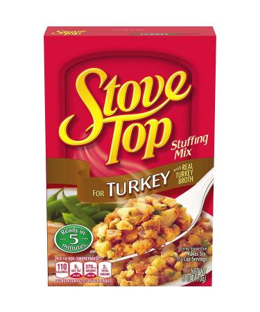 Stove Top Stuffing Mix, Turkey, 6 Ounce (Pack of 2), Set of 2
