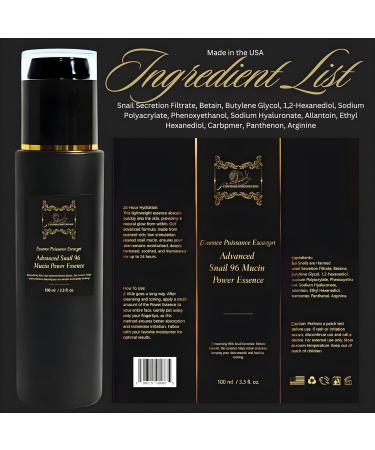 SC Sapphire Organic Snail 96 Mucin Power Serum | Hydrating Anti-Aging Essence | Menopause Skin Care | 100ml Glass Bottle - Buy Online on GoSupps.com