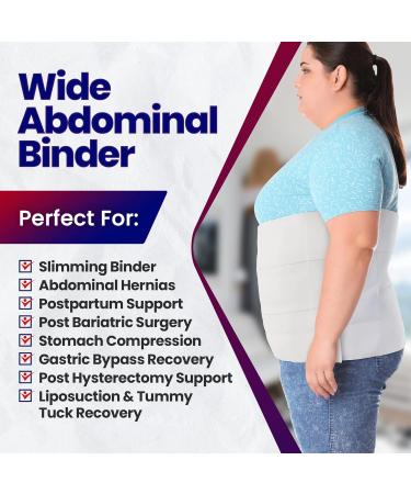 Armstrong Amerika 4XL Wide Abdominal Binder | Postpartum Tummy Tuck Belt for Plus Size | Bariatric Stomach Compression for Hernia & Surgery Support - Buy Online on GoSupps.com