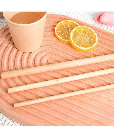 50Pcs Straight Bamboos Straw Party Drinkings Straw Degradable Cocktails Straw for Party Birthday Wedding Tool Small - Buy Online on GoSupps.com