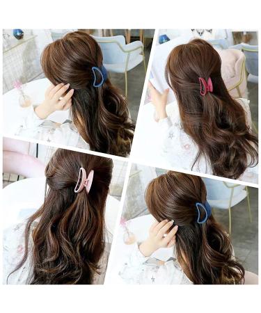 Large 3.7 Inch Non-Slip Matte Hair Claw Clips - 5 Color Set for Women and Girls - Strong Hold for Thick or Thin Hair - Comfortable & Fashionable - Buy Online on GoSupps.com