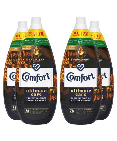 Comfort Ultimate Care Ultra-Concentrated Fabric Conditioner with Lasting Fragrance Intense Liquid Fabric Softener 78 Wash 1.18 L (Heavenly Nectar Buy 4) Heavenly Nectar 295 ml (Pack of 4)
