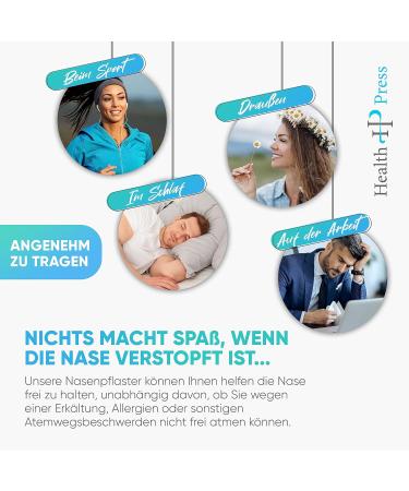 Nose Strips for Snoring Relief - 50 Transparent Anti-Snore Paving | Better Breathing in Sleep & Sports | Nasal Strips for Easy Breathing - Buy Online on GoSupps.com