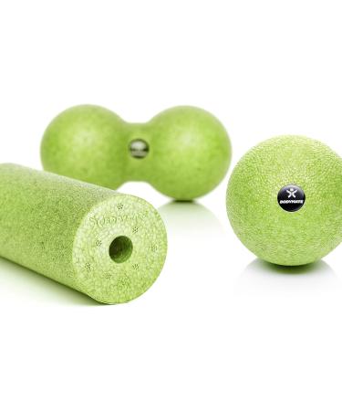 BODYMATE Fascia MINI-SET - Apple Green Mini Roll & Balls for Muscle Relief | L15xD6cm & D8cm Duo Ball | International Shipping - Buy Online on GoSupps.com