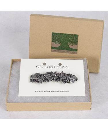 Handcrafted Butterflies Hair Clip - Made in USA 70mm Metal Barrette by Oberon Design - Buy Online on GoSupps.com