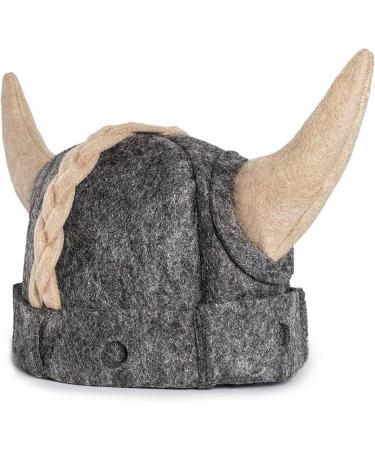 Buy Saunahut Viking Russian Banya Hat for Men | XL Gray Sauna Hat | Finnish & Ukrainian Style - Buy Online on GoSupps.com