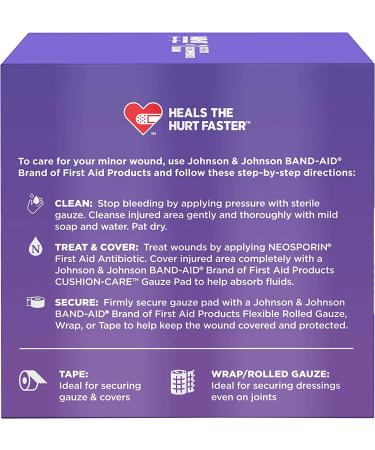 Band-Aid Brand Medium Gauze Pads 3x3 Inch (Pack of 25) - Sterile First Aid Dressing for Wounds - Buy Online on GoSupps.com