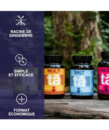 Ta Salt Capsules - Mineral Salts for hydration during exercise. Helps reduce CRAMPS. Rich in Sodium 170mg  - Buy Online on GoSupps.com