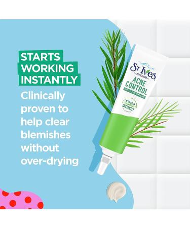 St. Ives Spot Treatment with 2% Salicylic Acid & Tea Tree Extract 0.75 oz - Reduce Blemish Redness, Control Acne - Buy Online on GoSupps.com