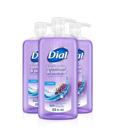Dial Body Wash, Lavender & Jasmine Scent, 23 fl oz (Pack of 3) Lavender,Jasmine 23 Fl Oz (Pack of 3)