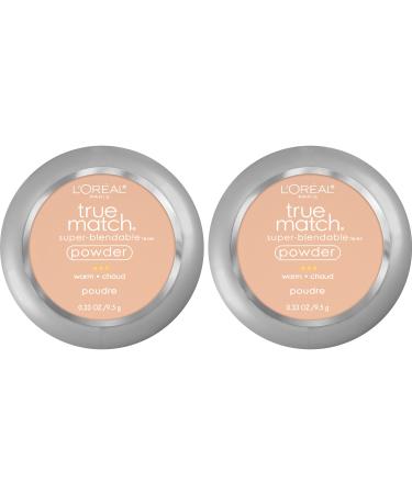 L'Oreal Paris Cosmetics True Match Super-Blendable Powder Nude Beige 2 Count Nude Beige 0.33 Ounce (Pack of 2)