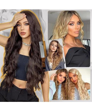 6d2 Curly Hair Extension For Women Girls 100% Real Human Hair/5 Pin No Trace Hair Extensions Tool For Salon(10 Row 60cm/24inch) 60cm/24inch 10 Row - Buy Online on GoSupps.com