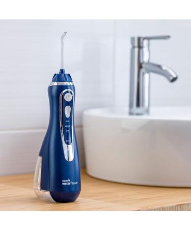 Waterpik Cordless Advanced Water Flosser - Wireless Oral Shower with 4 Attachments Adjustable Pressure Settings Induction Charging - WP-563EU - Buy Online on GoSupps.com