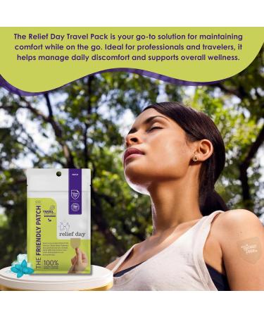 Relief Day Patch - Arnica White Willow Bark Saffron & Peppermint for Soreness and discomfort for Women and Men - Buy Online on GoSupps.com