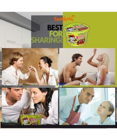 Samyang Hot Chicken Flavour Buldak Ramen Jjajang Big Bowl 105g | Korean Instant Ramen Noodles - Buy Online on GoSupps.com