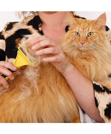 Shop Lionto Undercoat Brush for Dogs | Stainless Steel Grooming and Debris Removal Comb - Buy Online on GoSupps.com