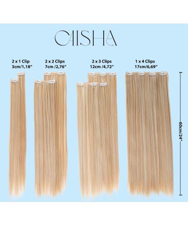 CAISHA XL 60cm 7 Piece Clip-In Hair Extensions - Thickening Straight Natural Black #2 - Premium Quality & Easy to Use - Buy Online on GoSupps.com