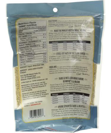 Bobs Red Mill Organic Steel Cut Oats 680 Grams (Pack of 1) - Buy Online on GoSupps.com