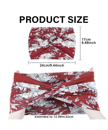 Kavya Boho Headband for Women - Wide Elastic Leopard Print Hair Strap | Multi-Colored Yoga & Sport Hairband - Buy Online on GoSupps.com