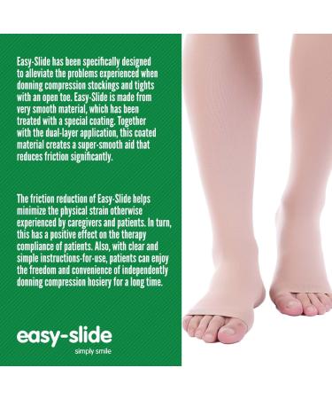 Easy Slide Open Toe Compression Sock Aid - Large Size | Stocking Donner Tool for Easy On Applicator | Compression Stockings Helper Device - Buy Online on GoSupps.com