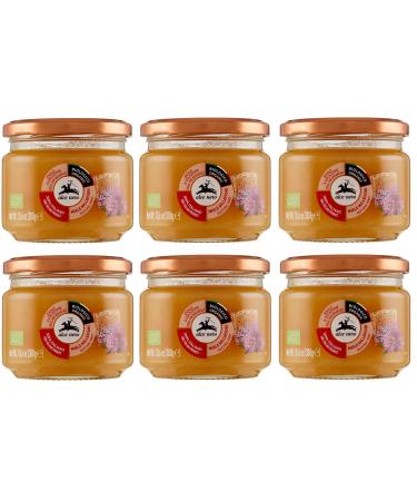 Alce Nero Organic Wildflower Honey Lot of 6 organic honey with sauvages 100% organic Italian honey 300 g