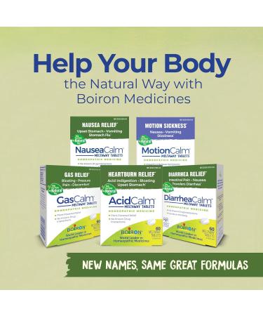 Boiron AcidCalm Tablets for Heartburn Relief Acid Indigestion Bloating and Upset Stomach - 60 Count - Buy Online on GoSupps.com