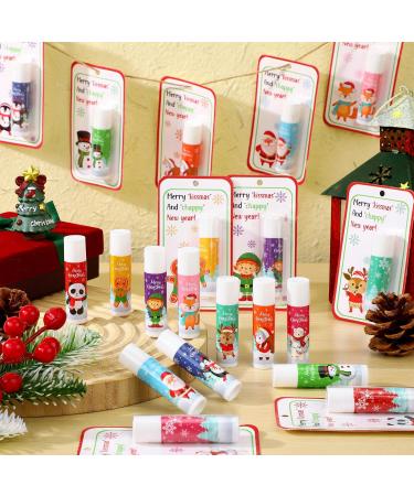 30 Pack Christmas Lip Balms Bulk Christmas Party Gifts Favors Stocking Stuffers Holiday Lip Balms Employee Staff Team Appreciation Gifts Thank You for Teacher Coworkers (Cute) Cute 30 - Buy Online on GoSupps.com