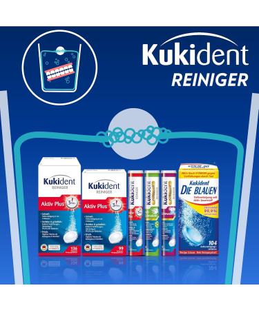 Kukident Active Plus Cleaning Tablets - Denture Care 99 Tabs for Effective Cleaning - Buy Now! - Buy Online on GoSupps.com