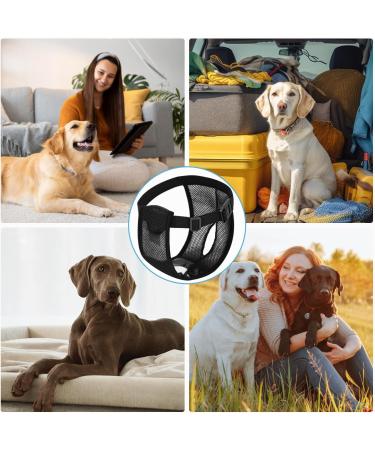 3 Pack XL Fixed Trousers for Female Dogs - Washable Protective Pants with 12 Hygiene Pads - Black - Buy Online on GoSupps.com