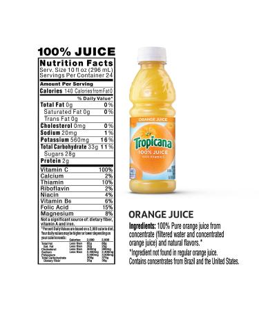 Tropicana 100% Juice Variety Pack 10 Fl Oz (Pack of 24) - Classic Flavors - Buy Online on GoSupps.com