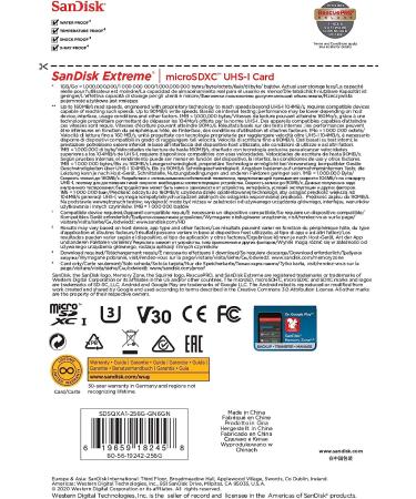 SanDisk 256GB Extreme MicroSD UHS-I Card for Mobile Gaming - SDSQXA1-256G-GN6GN - Buy Online on GoSupps.com
