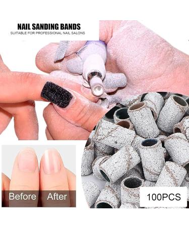 Nail Sanding Circle Bands Nail Art Sanding Bands Pedicure Polishing File 100 Pieces Manicure Sanding Bands Nail Drill Bits Accessories Nail Drill Remove Dead Skin (120#) - Buy Online on GoSupps.com